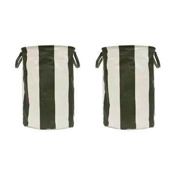 Cesto portaoggetti Kara grande Ø38x54 cm - Verde scuro - OYOY