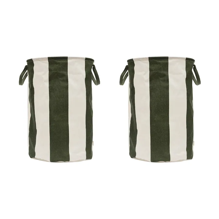 Cesto portaoggetti Kara grande Ø38x54 cm - Verde scuro - OYOY