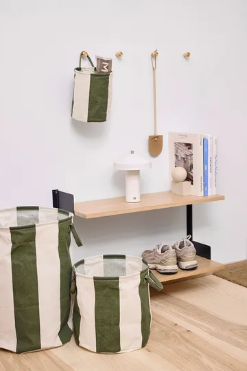 Cesto portaoggetti Kara grande Ø38x54 cm - Verde scuro - OYOY