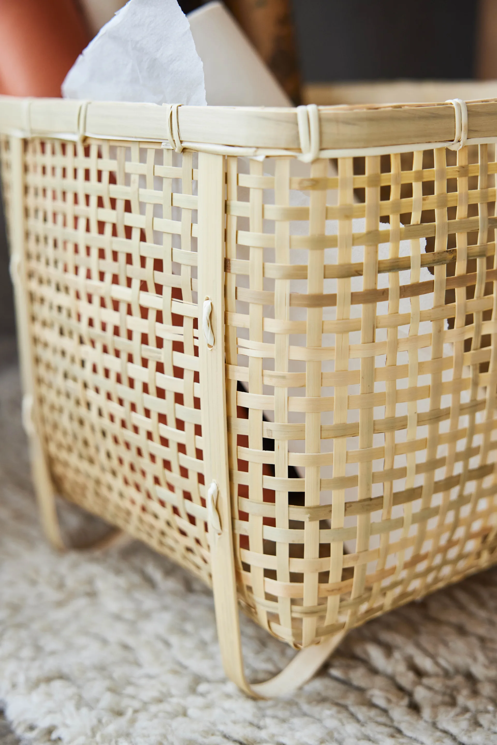 Cesto portaoggetti quadrato Sporta, Natura OYOY