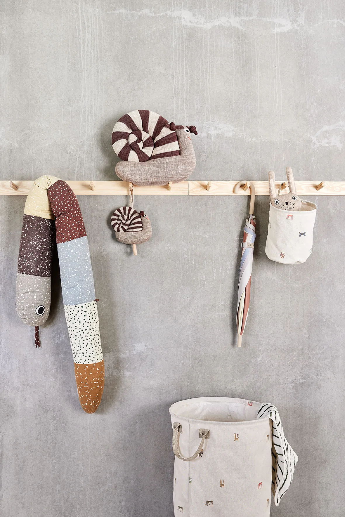 Contenitore Moira piccolo Ø18x22 cm 2 pezzi, Multi OYOY