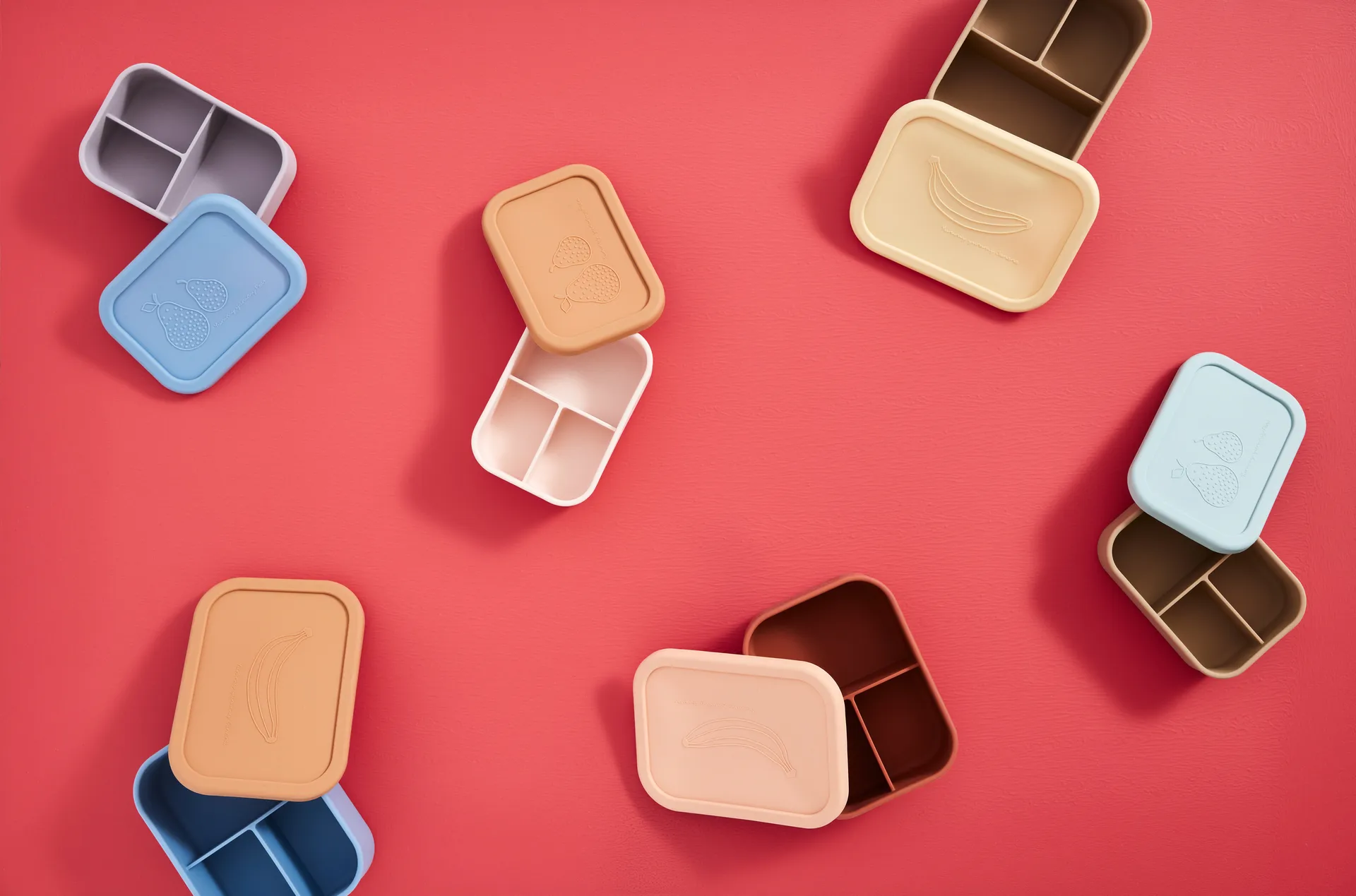 Contenitore per vivande Yummy grande, Color cammello, giallo OYOY