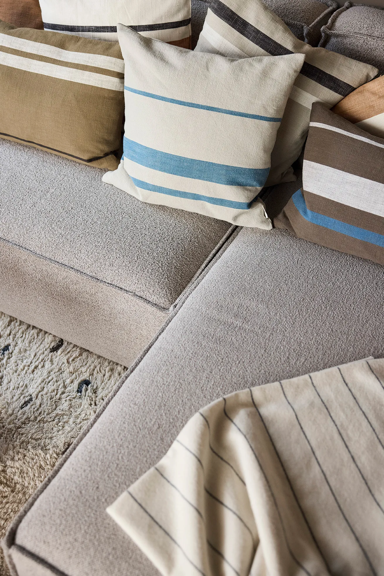 Copricuscino Sofuto 50x50 cm, Blu-clay OYOY