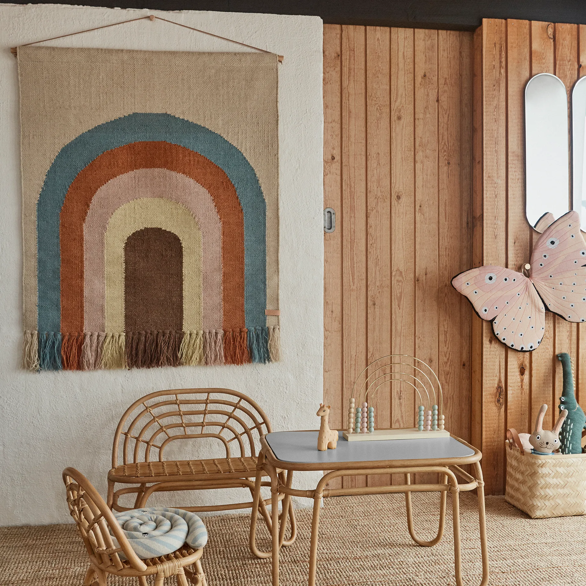 Decorazione da parete Follow the rainbow 100x115 cm, Multicolore OYOY