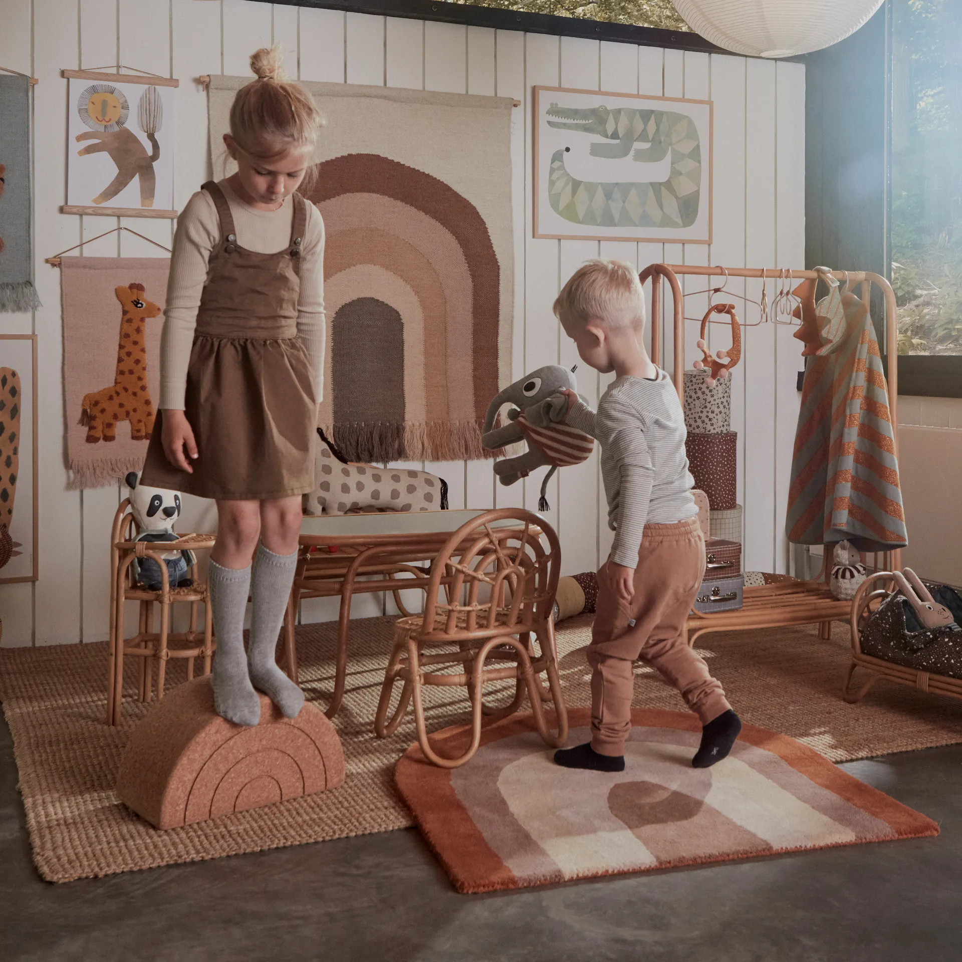 Decorazione da parete Follow the rainbow 100x124 cm, choko OYOY