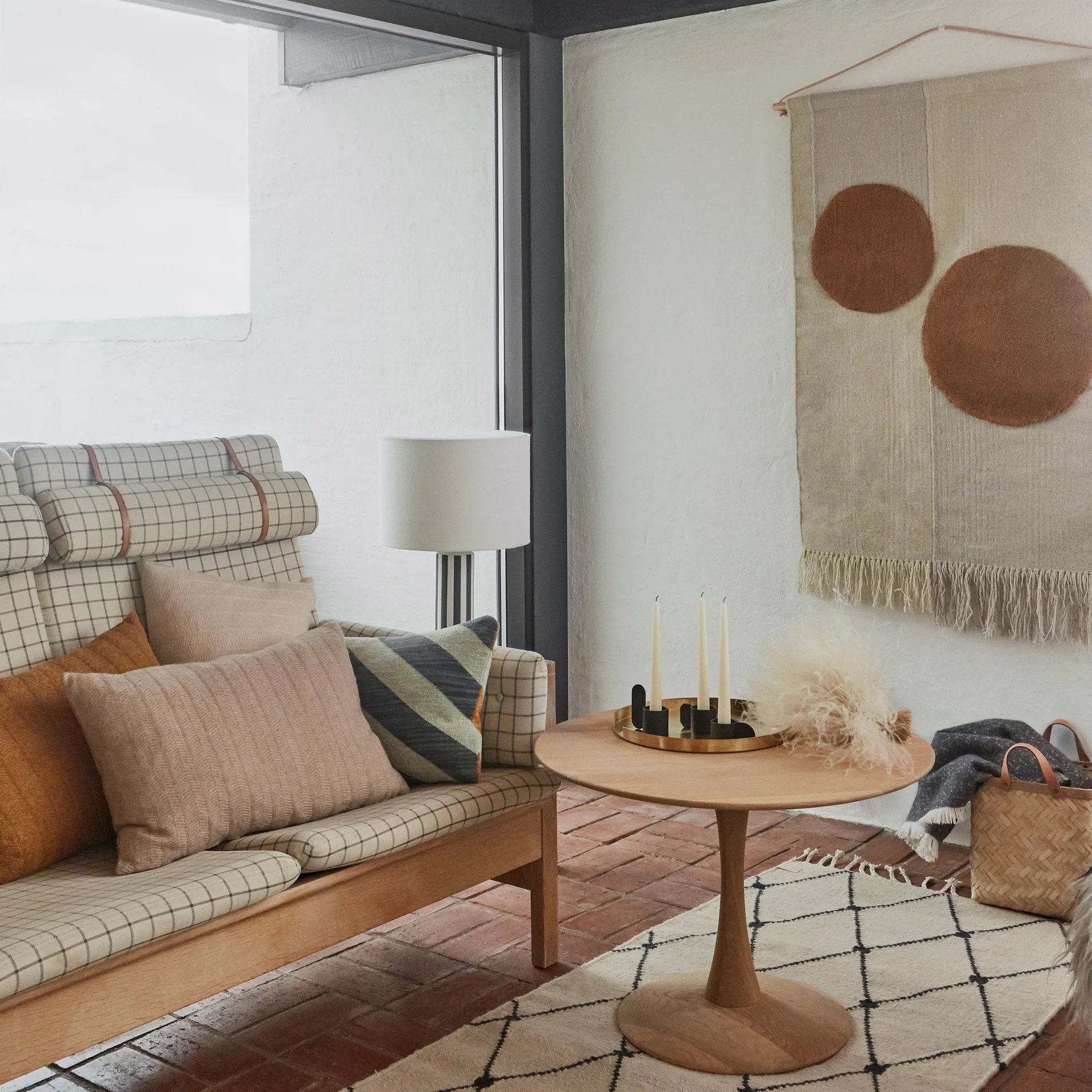 Decorazione da parete Kika 80x120 cm, Beige-marrone OYOY