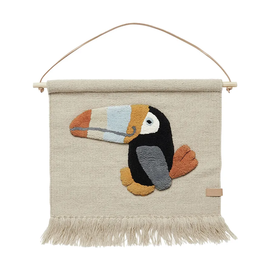 Decorazione da parete Toucan 47x48 cm, Argilla OYOY