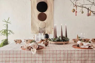 Decorazione murale Maru 60x103 cm - Marrone-bianco sporco - OYOY