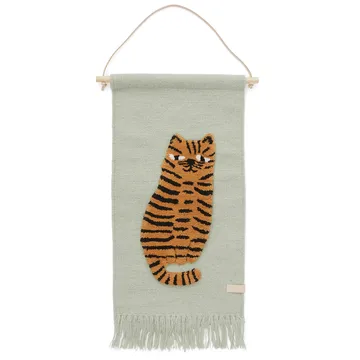 Decorazione murale Tiger 32x70 cm - verde - OYOY