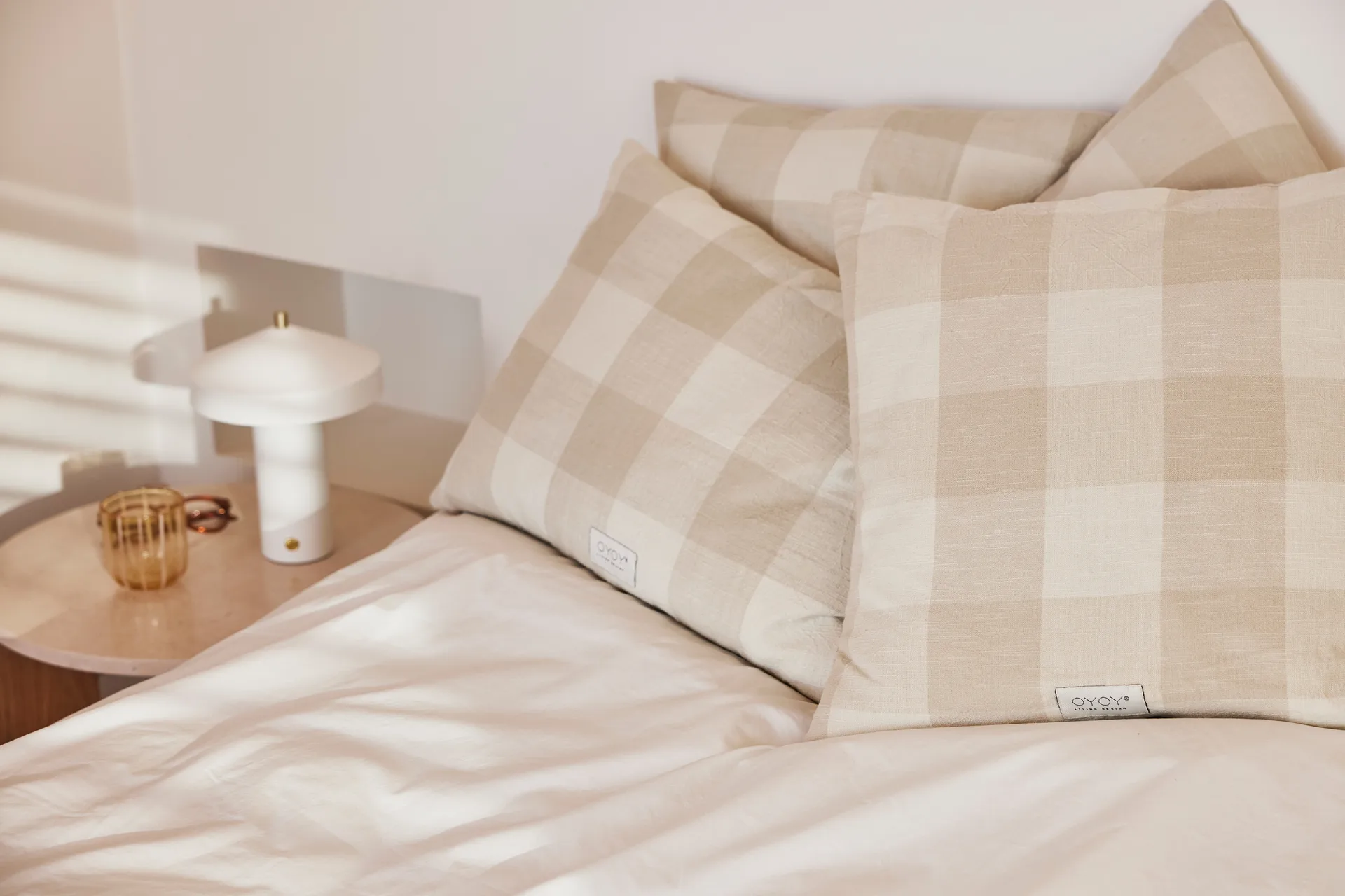 Fodera per cuscino Chess lunga 58x60 cm, Argilla OYOY