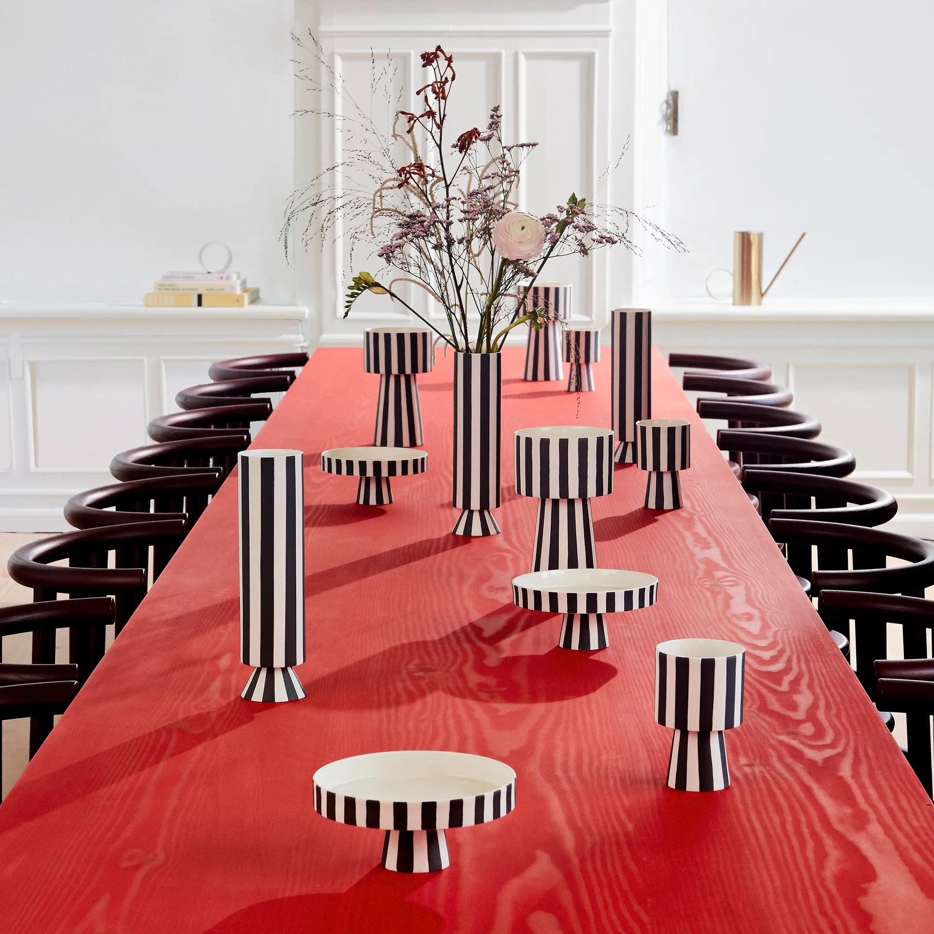 Piattino da portata Toppu Ø 20 cm, nero-bianco OYOY