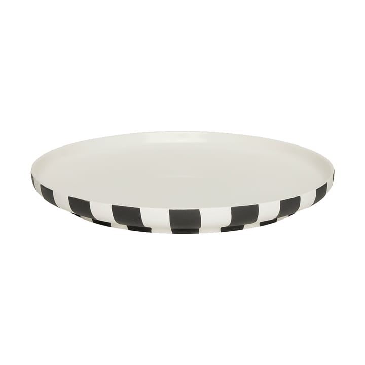 Piatto piano Toppu Ø26,5 cm - Bianco-nero - OYOY