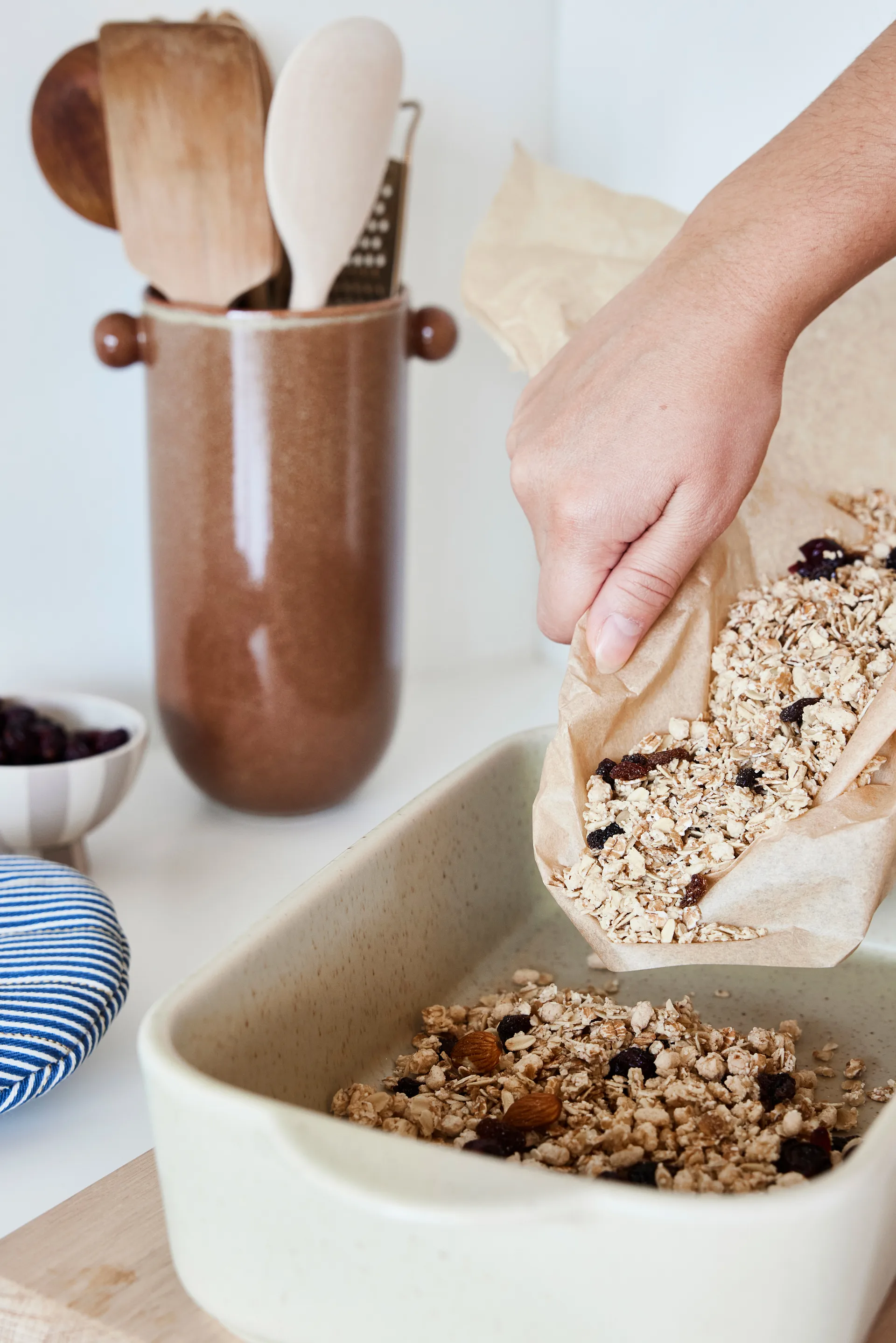 Pirofila Yuka 17,5x32 cm, Oliva Reattiva OYOY