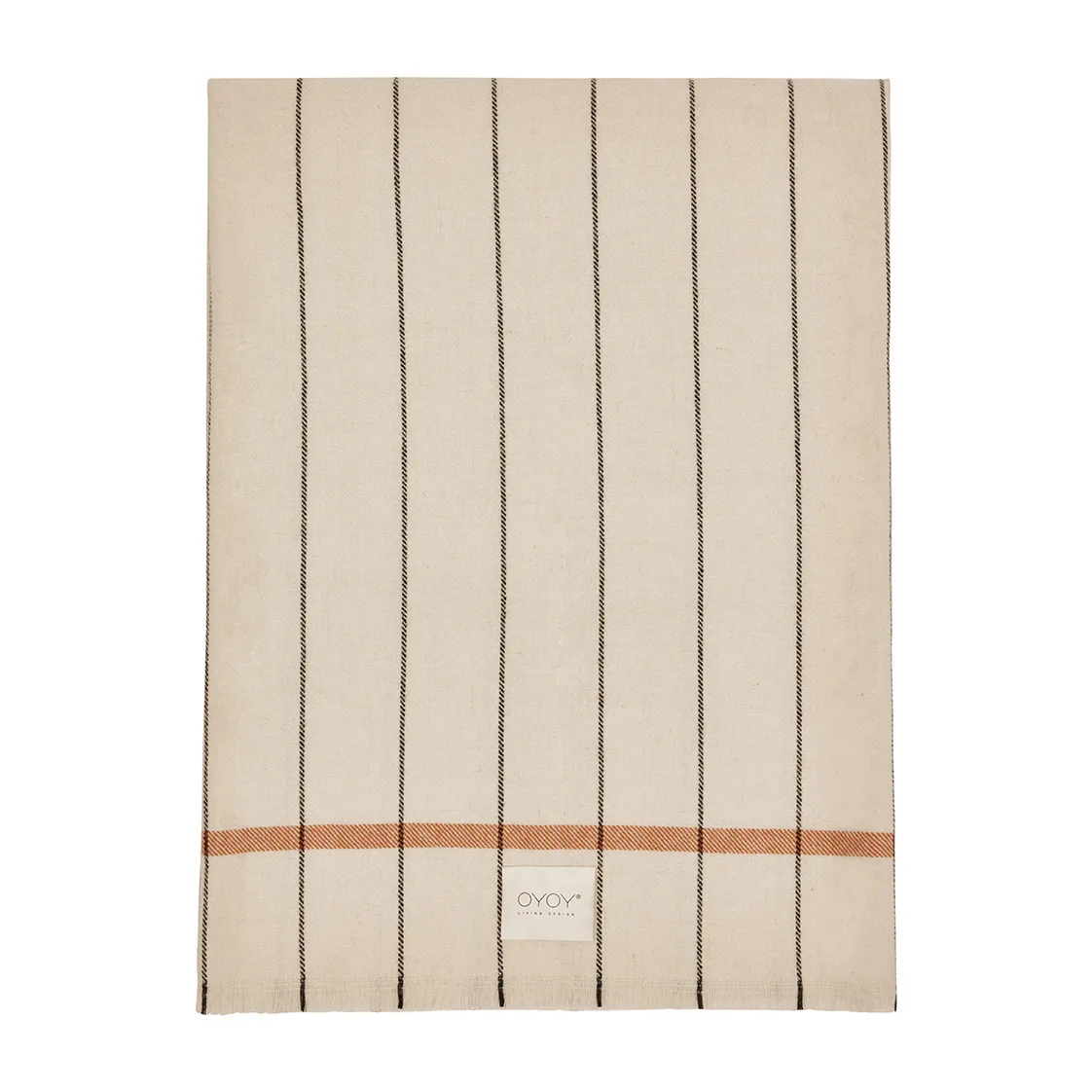 Plaid in lana Balama, Bianco sporco OYOY