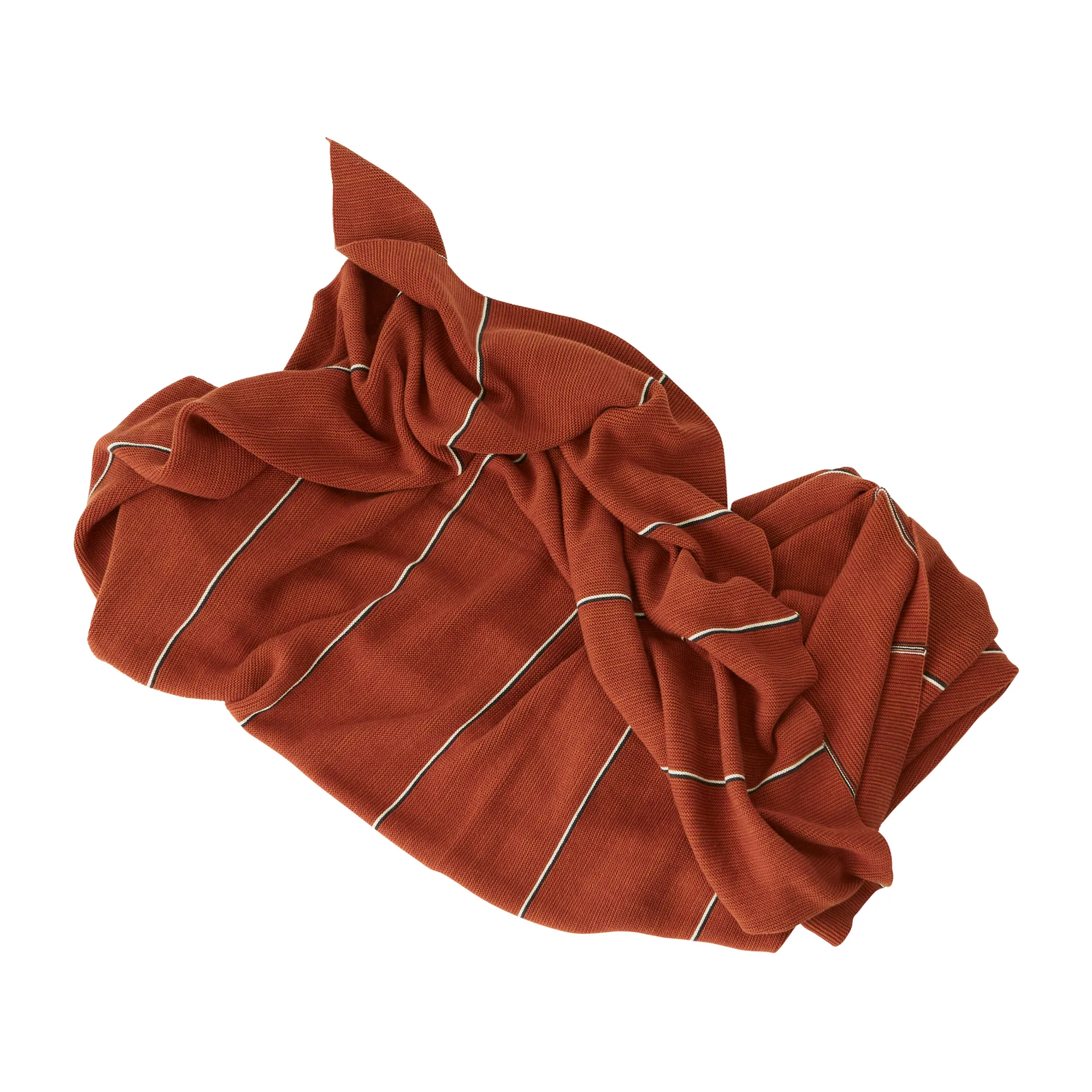 Plaid Rivi 134x184 cm, Nutmeg OYOY