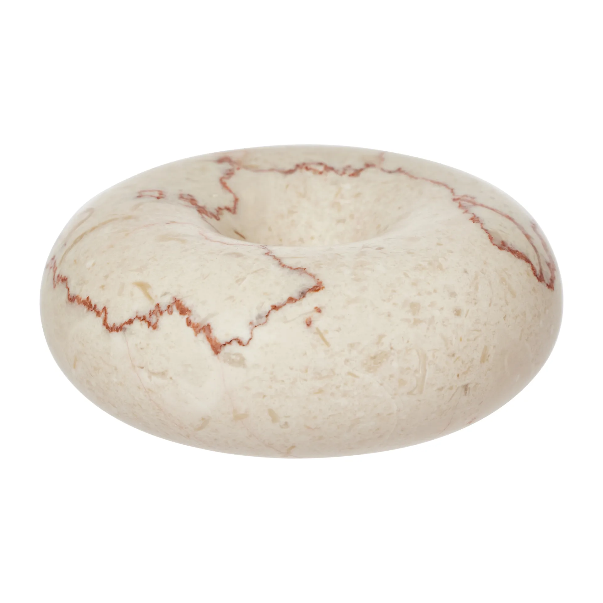 Portacandela in marmo Savi piccolo 4 cm, Offwhite OYOY