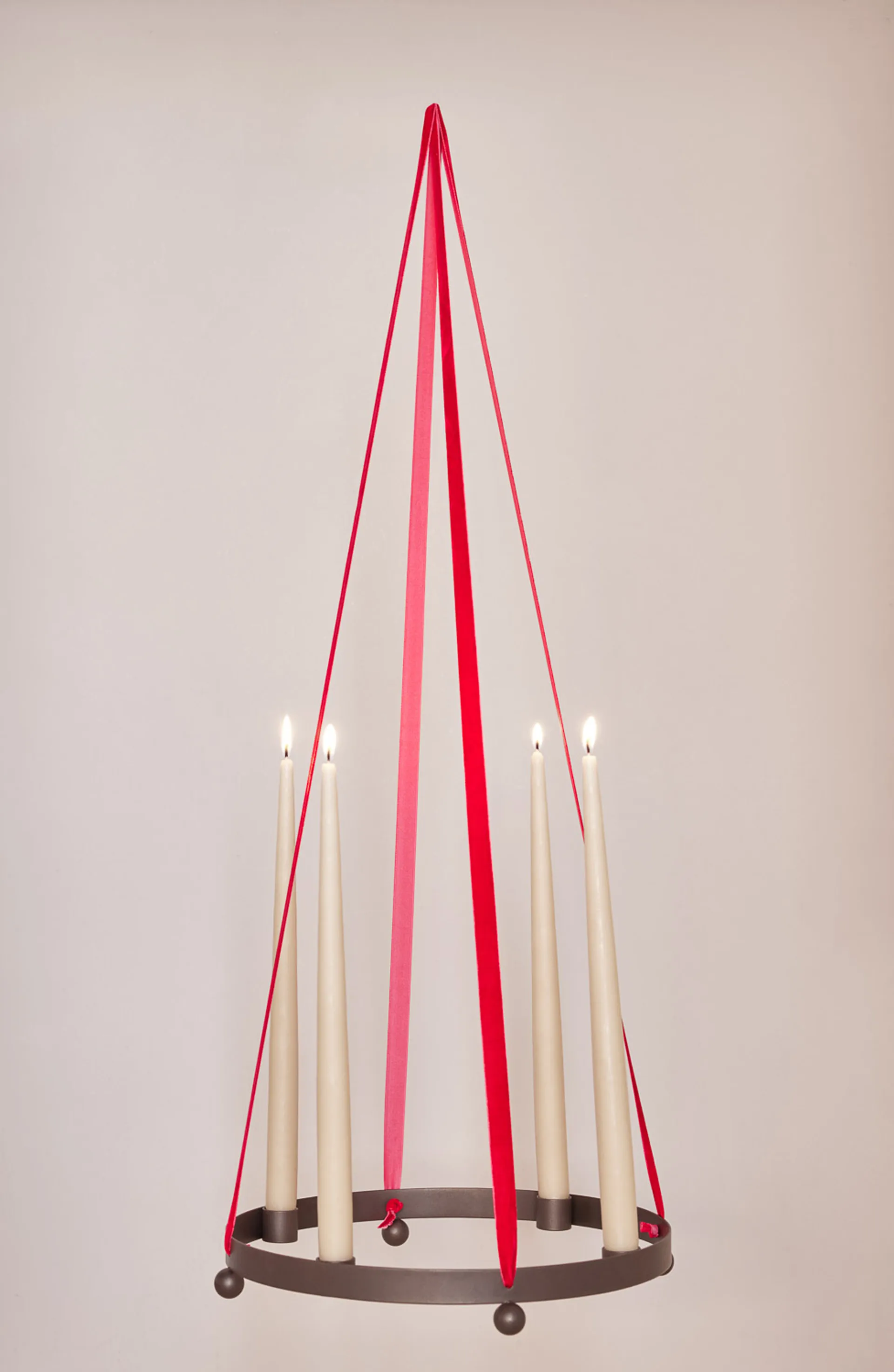 Portacandele dell'Avvento Pearl Ø 36 cm, Ottone bronzato OYOY