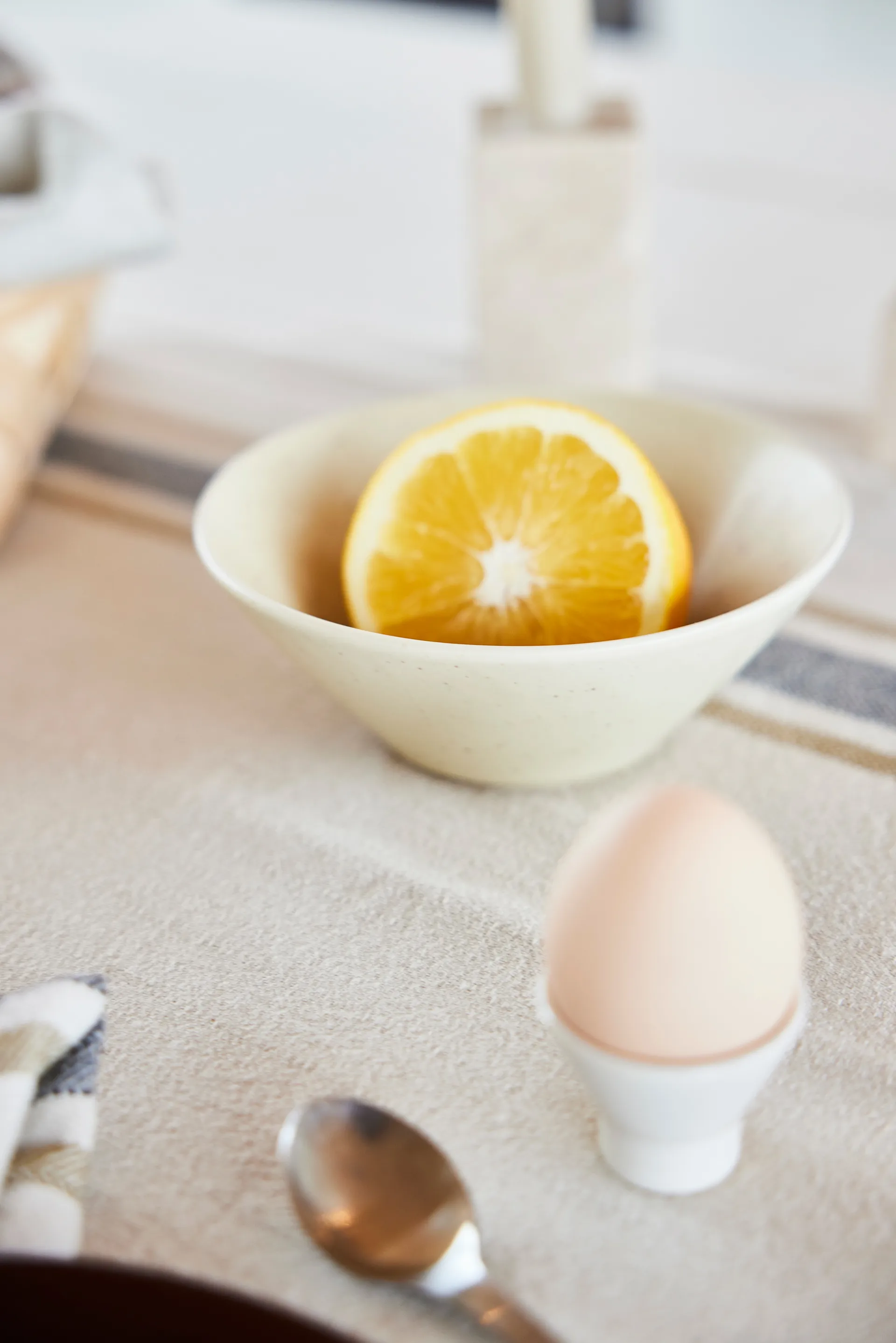 Portauovo Yuka 2 pezzi, Avorio chiaro OYOY