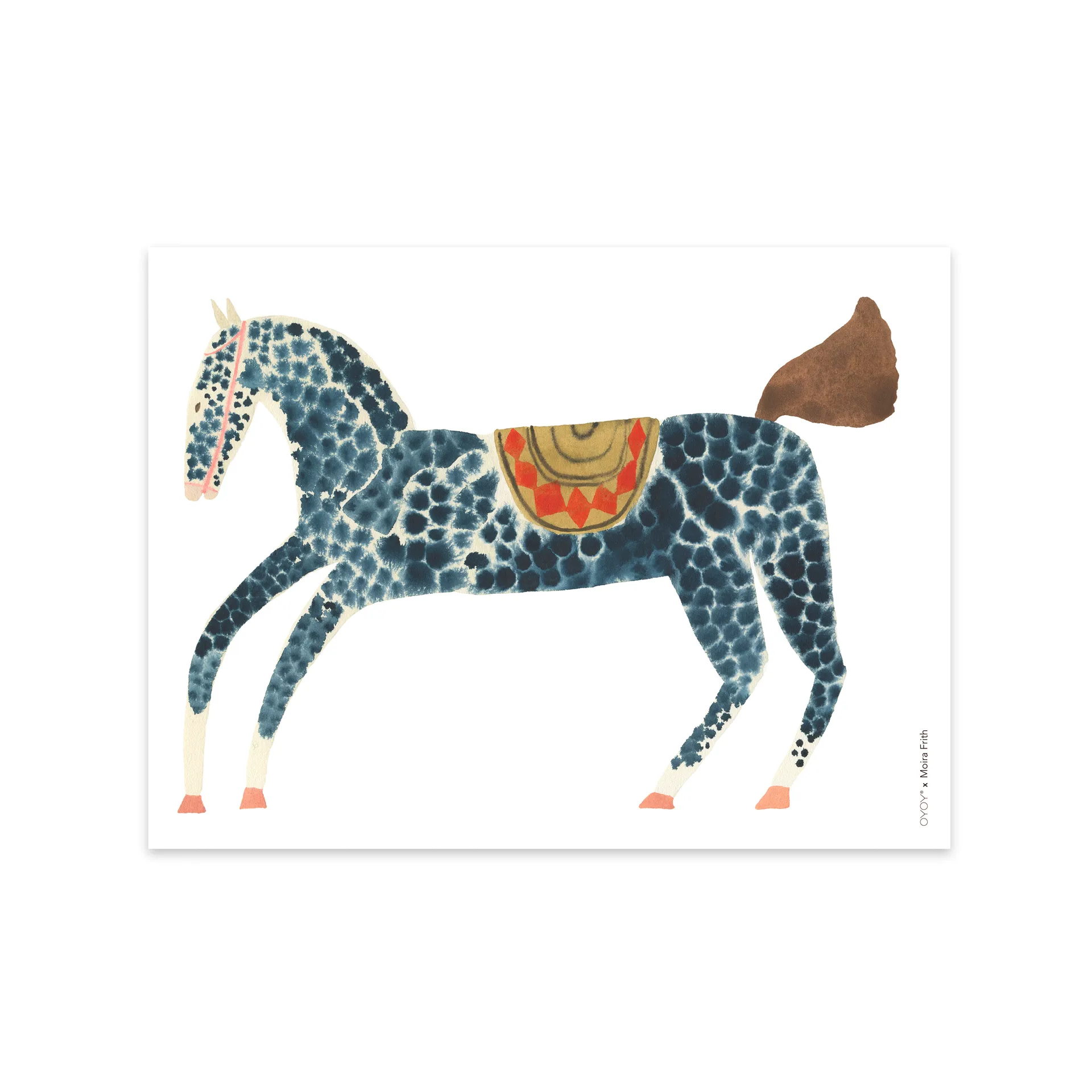 Poster Pelle Pony 30x40 cm, multicolore OYOY