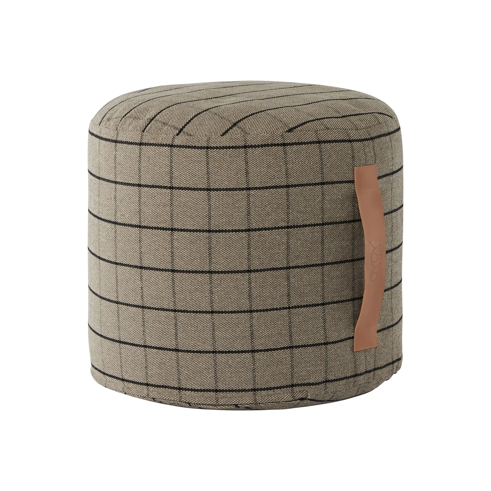 Pouf Grid Ø 40 cm, clay OYOY