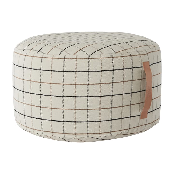 Pouf Grid Ø 65 cm - bianco sporco - OYOY