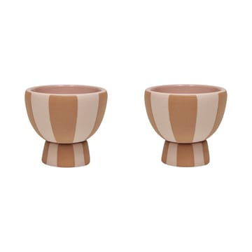 Set di 2 portauova Toppu - Caramello rosa - OYOY