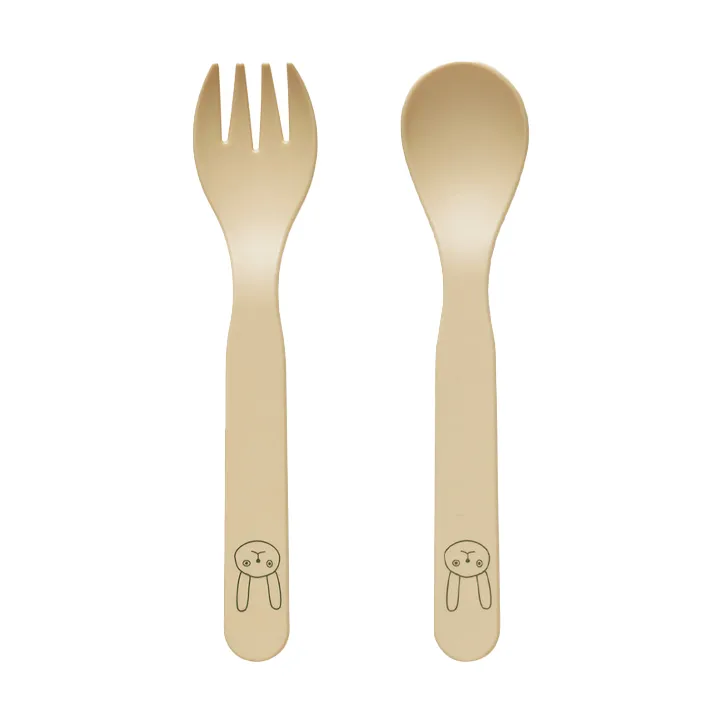 Set di posate per bambini Pullo, Vaniglia OYOY