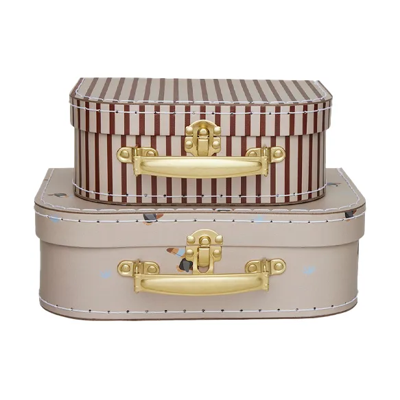 Set valigia mini Toucan & stripes, Argilla OYOY