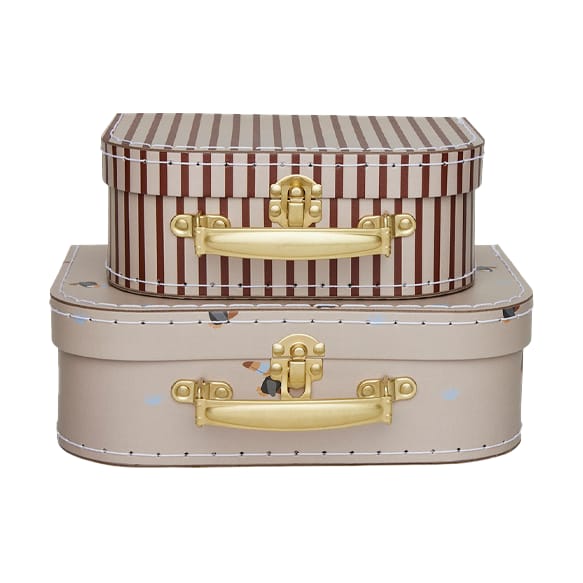 Set valigia mini Toucan & stripes, Argilla OYOY