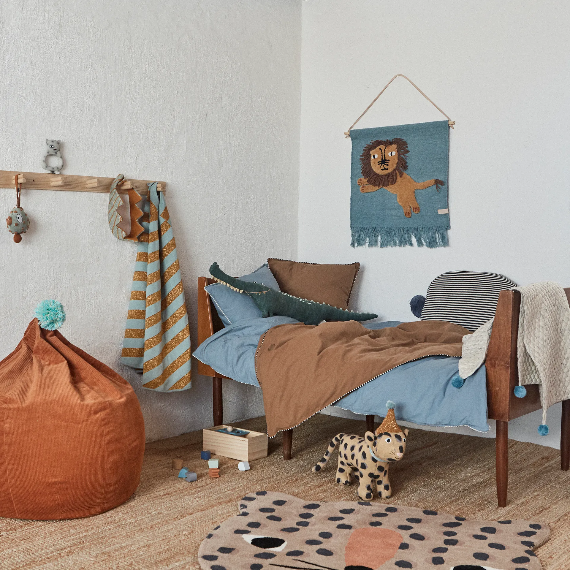 Tappeto a forma di animale OYOY Mini, Leopard OYOY