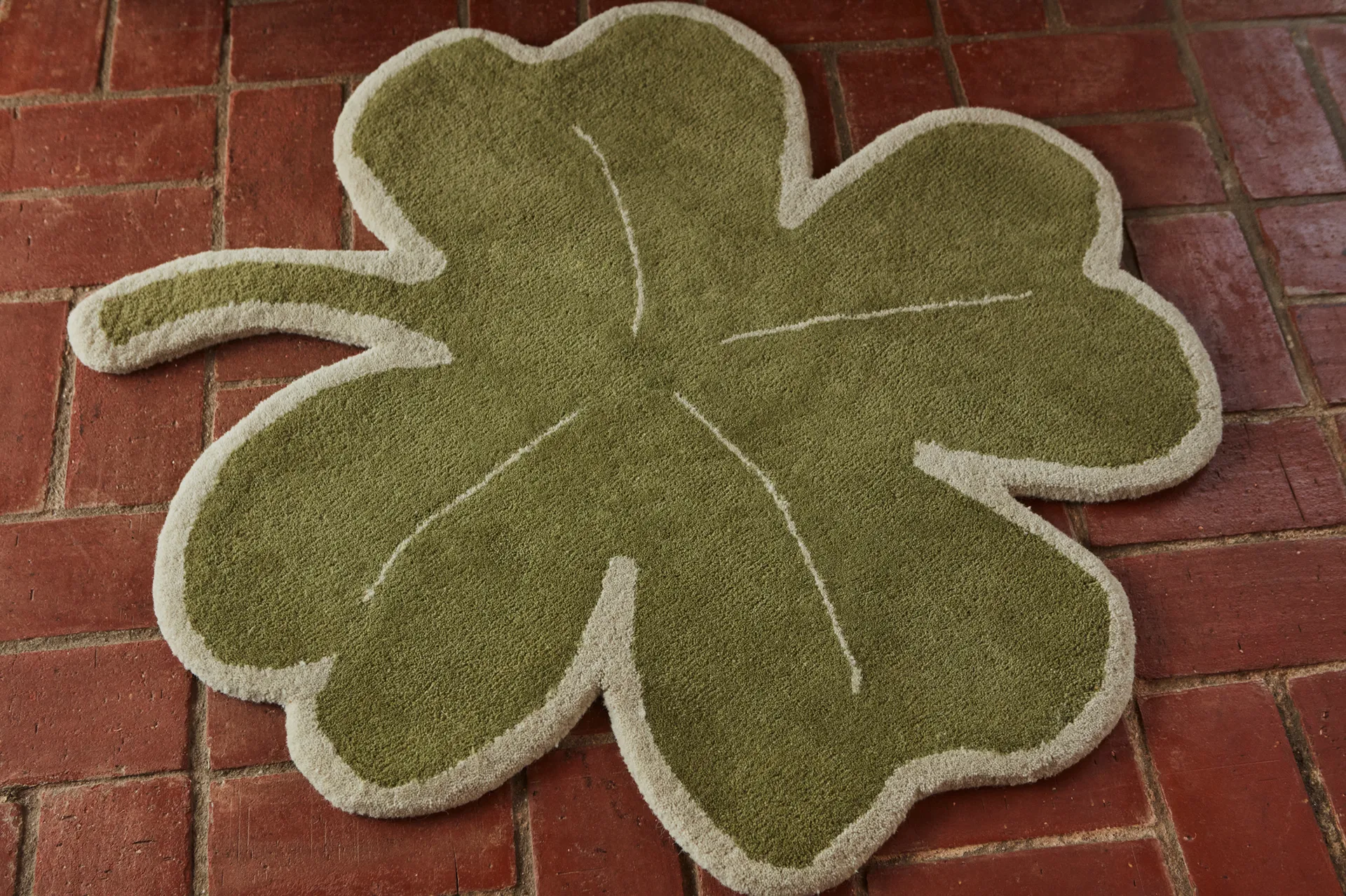 Tappeto Lucky Clover 95x95 cm, Verde OYOY