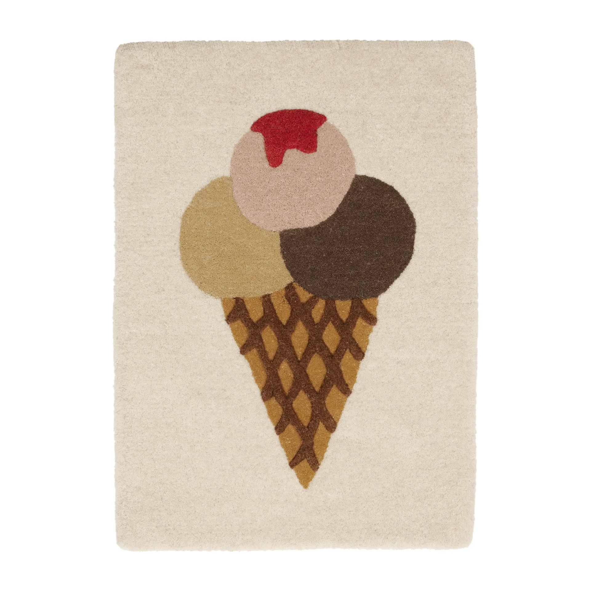 Tappeto per bambini Ice Cream Tufted 45x65 cm, Multicolore OYOY