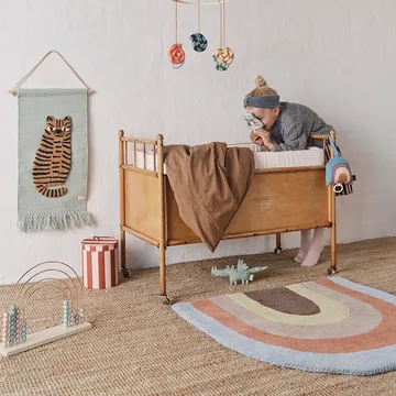 Tappeto per bambini Rainbow 88x90 cm - Multicolore - OYOY