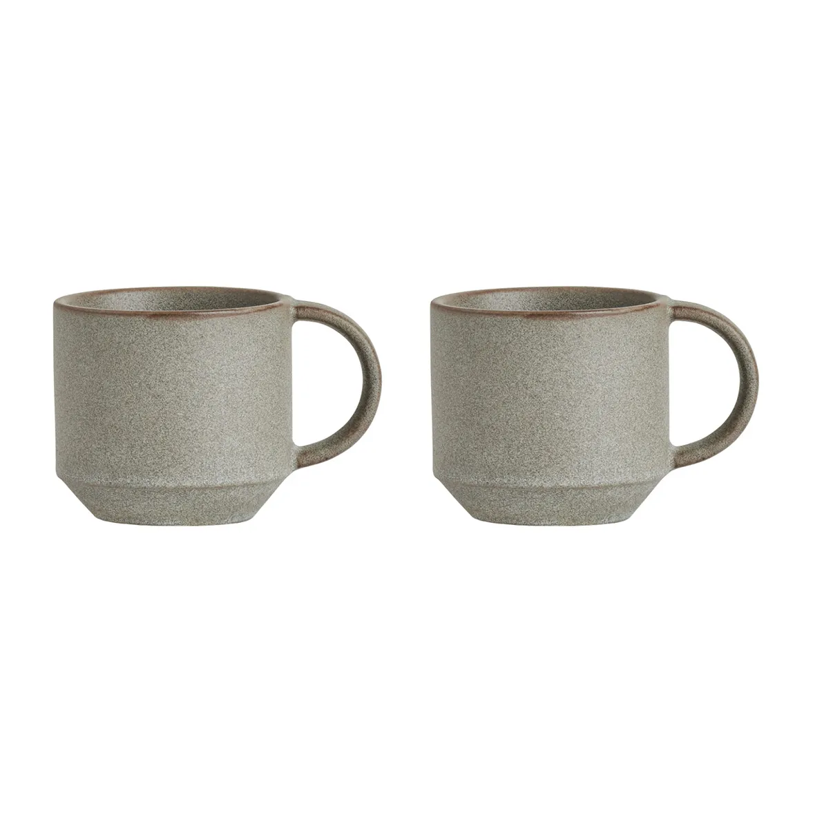 Tazza Yuka confezione da 2, Stone (grigio) OYOY