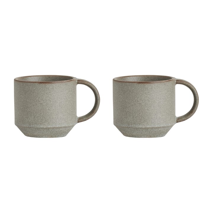 Tazza Yuka confezione da 2 - Stone (grigio) - OYOY