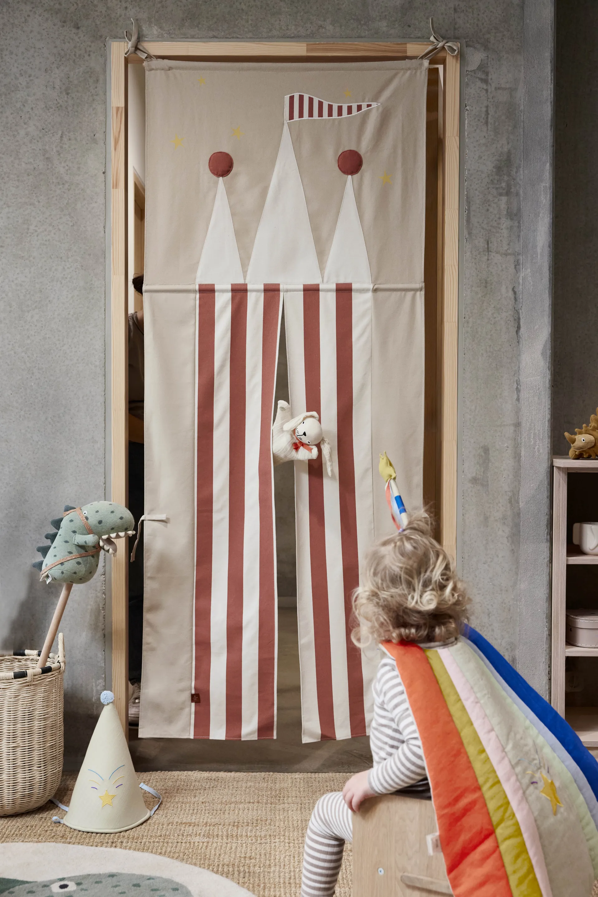 Tenda per porta Slott 78x190 cm, Rosso argilla OYOY