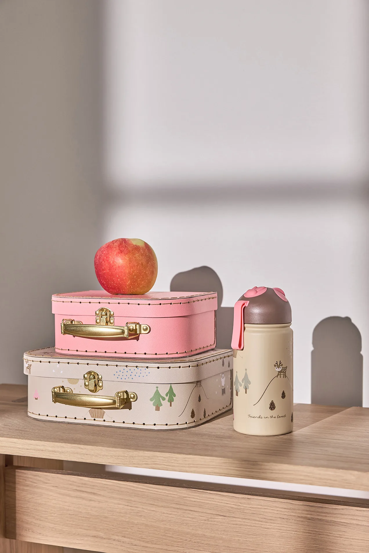 Termos Friends in the Forest 36 cl, Rosa OYOY