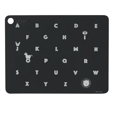 Tovaglietta Alphabet - Antracite - OYOY