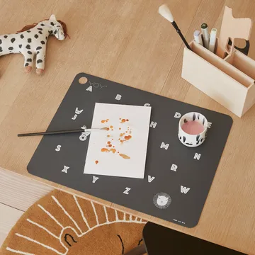 Tovaglietta Alphabet - Antracite - OYOY