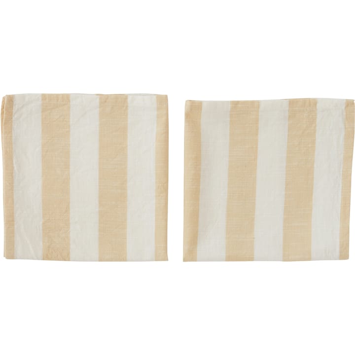 Tovagliolo Striped 45x45 cm confezione da 2  - Vanilla - OYOY