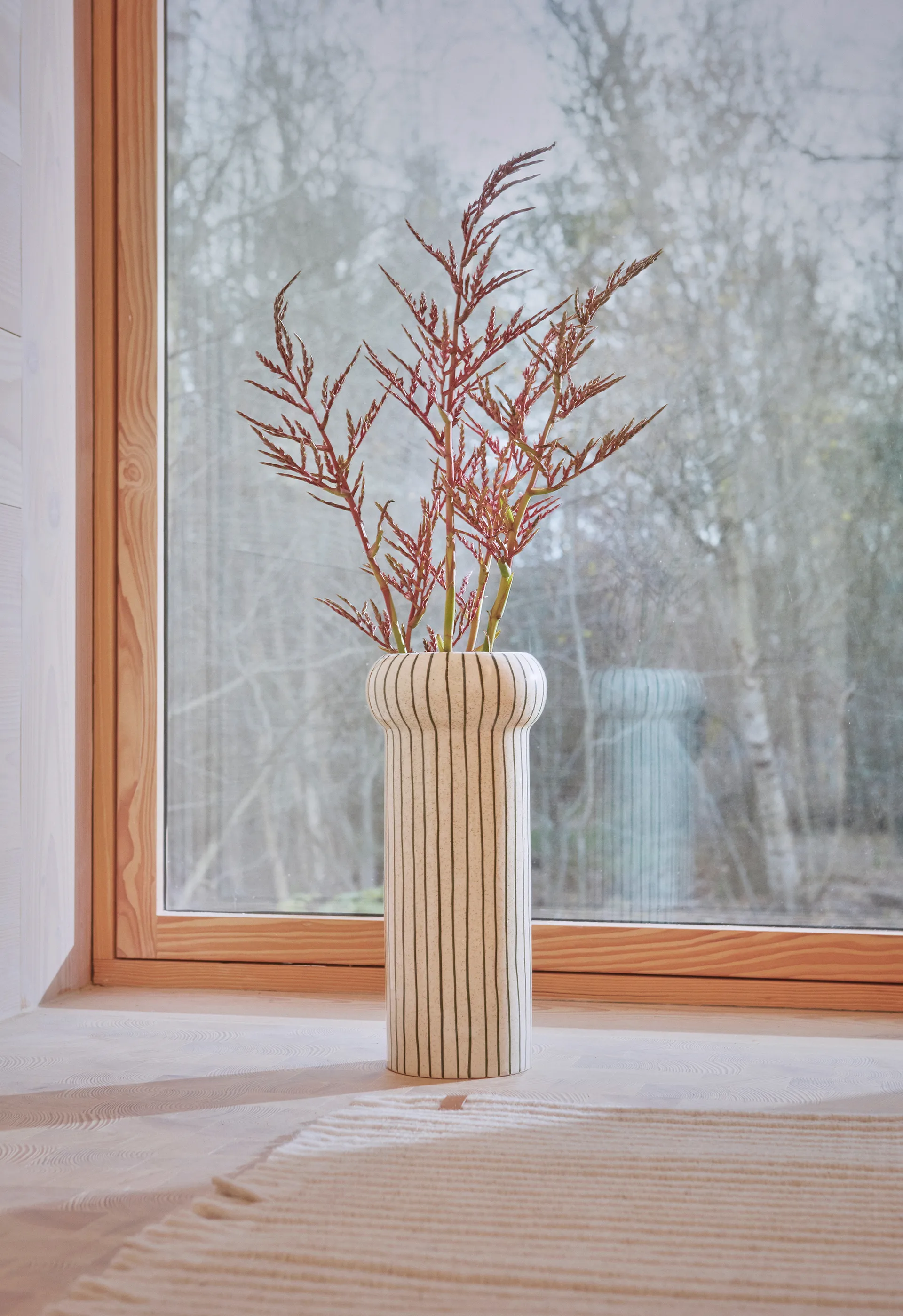 Vaso Aki 42 cm, Verde scuro OYOY