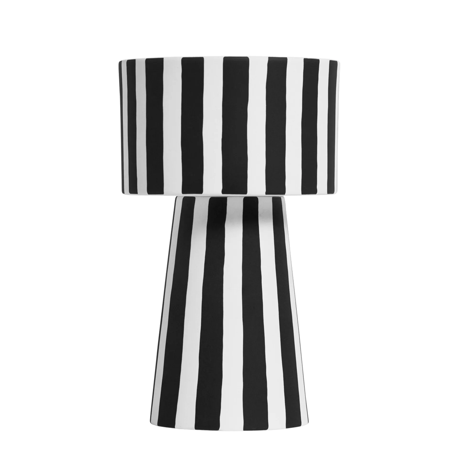 Vaso da fiori Toppu, nero-bianco OYOY