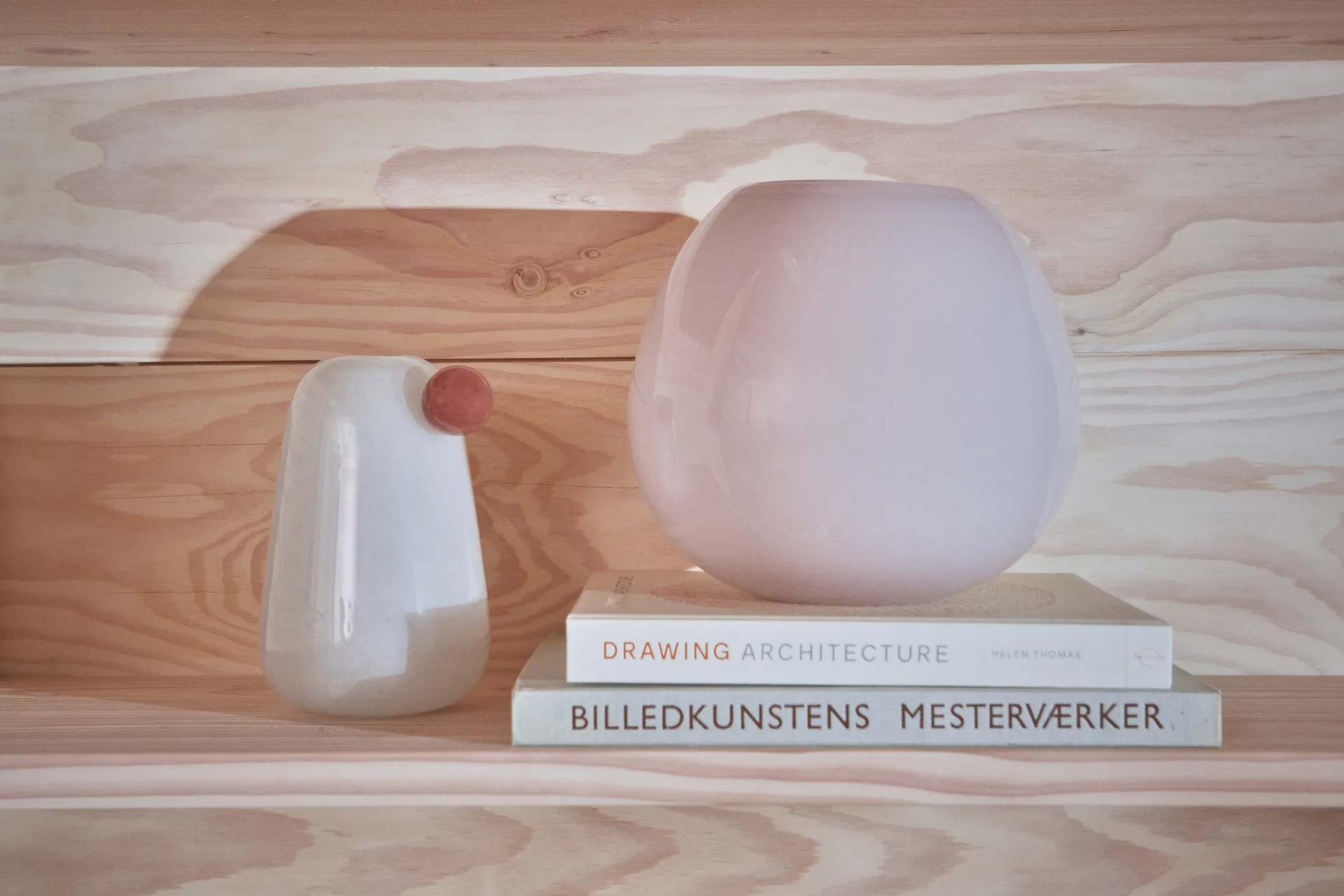 Vaso Lasi medio 21,5 cm, Taupe OYOY