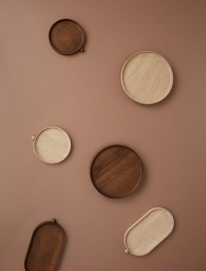 Vassoio in legno Inka 18x38 cm, Dark OYOY