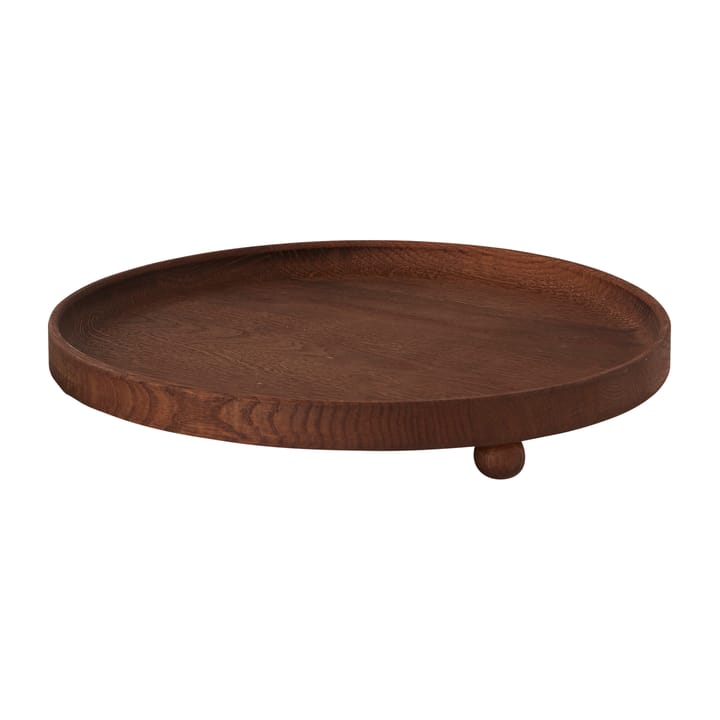 Vassoio in legno Inka rotondo Ø 30 cm, Dark OYOY