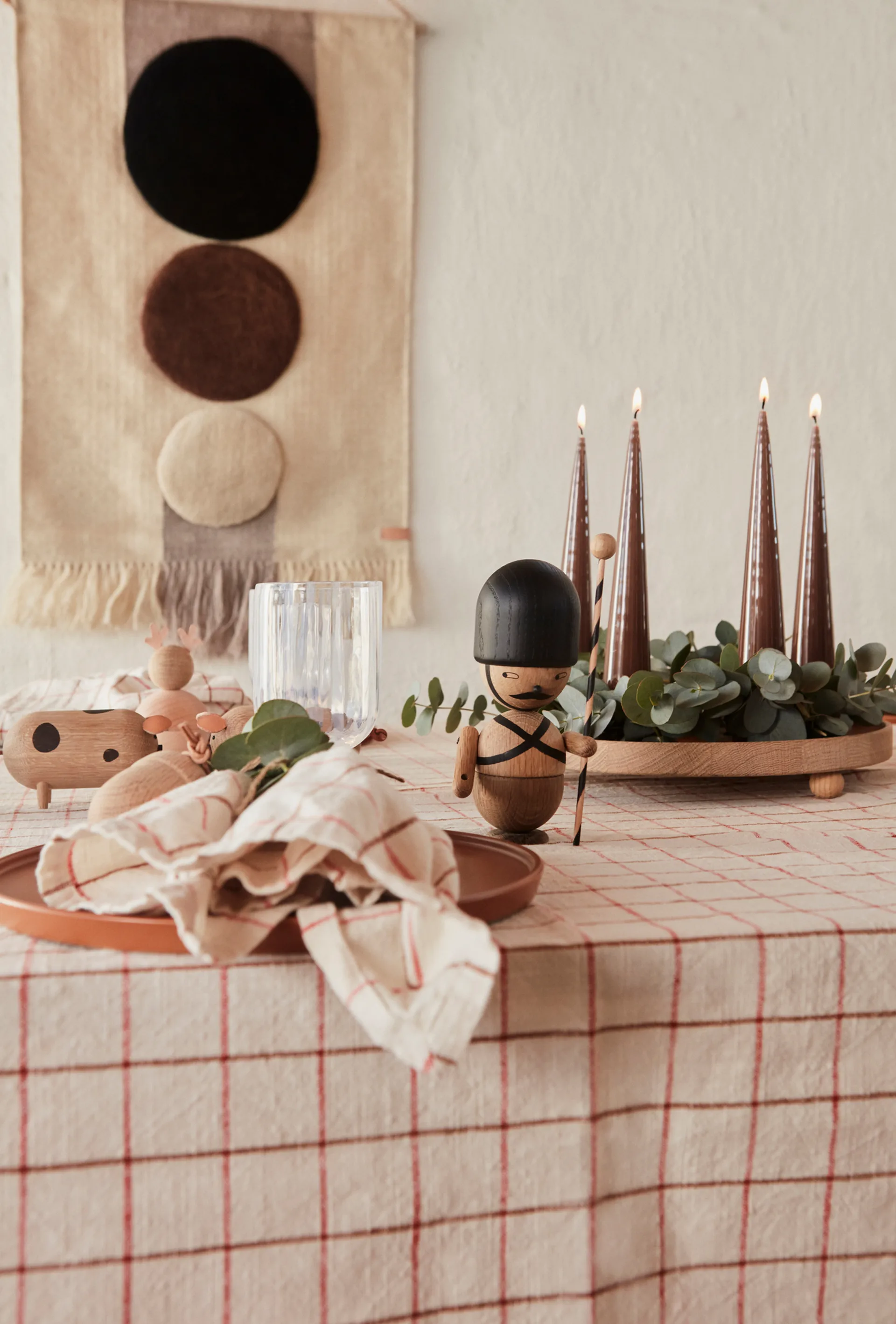 Vassoio in legno Inka rotondo Ø 30 cm, Naturale OYOY