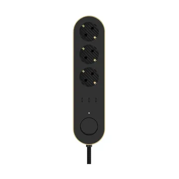 Edgar Power Bar presa multipla - Ottone satinato - Palette