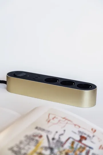 Edgar Power Bar presa multipla - Ottone satinato - Palette