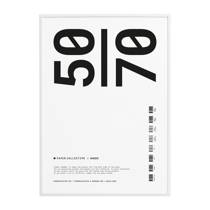 Cornice Paper Collective plexiglass-bianco - 50x70 cm - Paper Collective