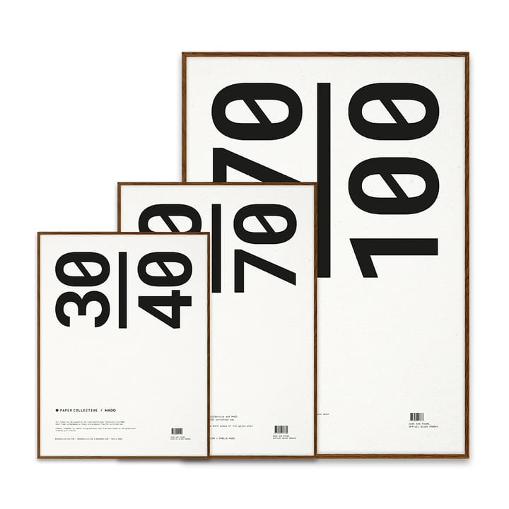 Cornice Paper Collective plexiglass-rovere scuro, 30x40 cm Paper Collective